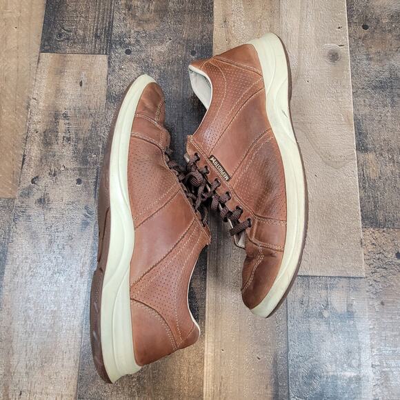 Mephisto Hero Mens 10.5 Run Off Air Jet System Brown Leather Oxford Casual Shoes - Picture 8 of 11